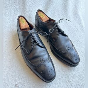 Allen Edmonds Mens Dress Shoes Larchmont Wingtip Derby 10 E‎ Oxford USA wingtip